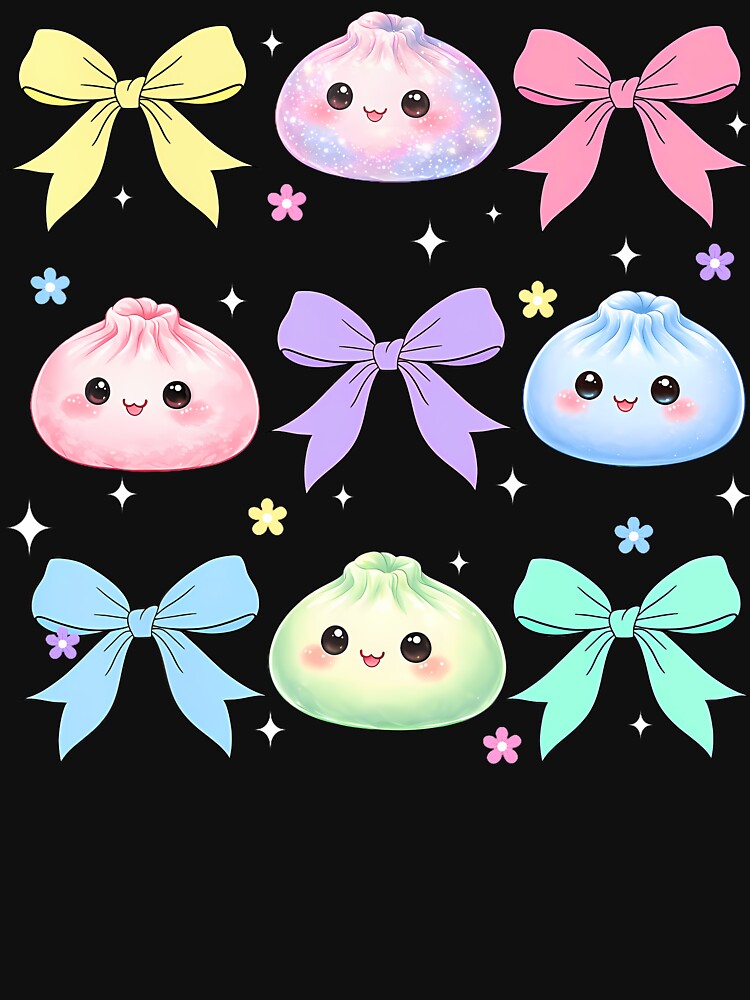 Kawaii Dumpling Cute Pastel Anime Dumpling Lovers by Apparel-Vortex