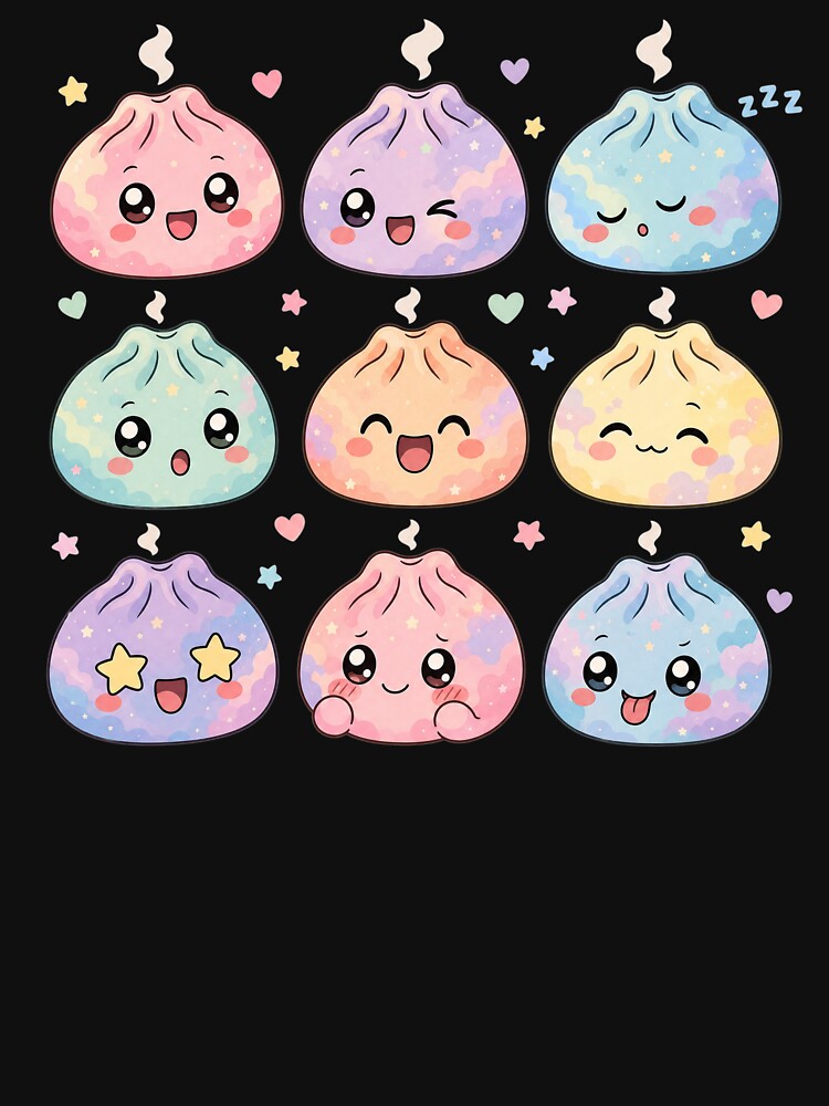 Cute Dumpling Kawaii Pastel Anime Dumpling Lovers Kids Girls by clothesy7