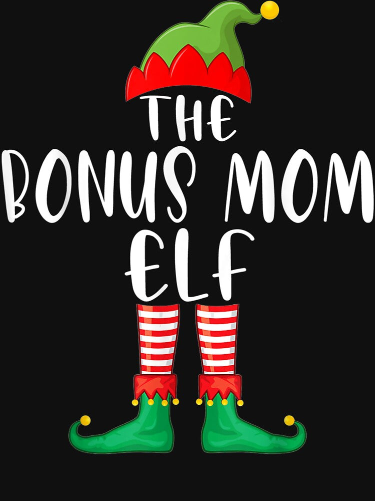 Bonus Mom Elf Matching Family Group Christmas Pajama Gift by MellissaShop