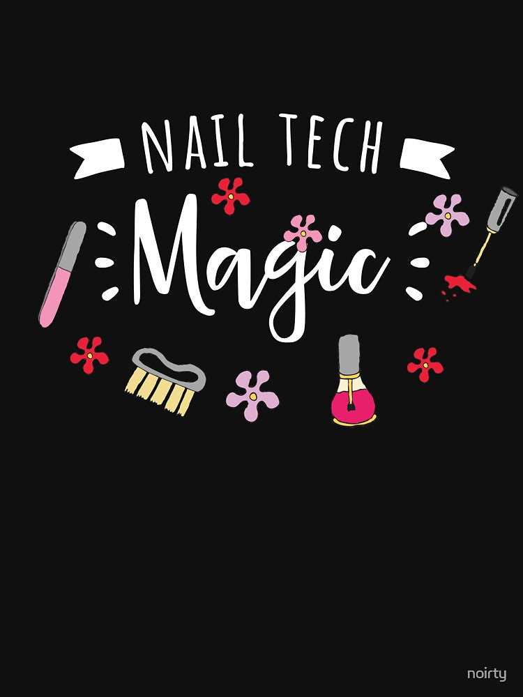 Funny Nail Tech Gifts Nail Technician Supplies Salon Print by noirty