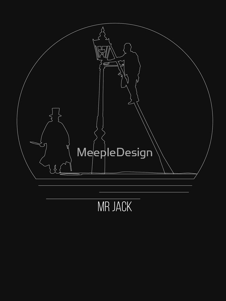 Mr Jack Minimalist Line Art - Board Game Inspired Graphic - Tabletop Gaming  - BGG by MeepleDesign