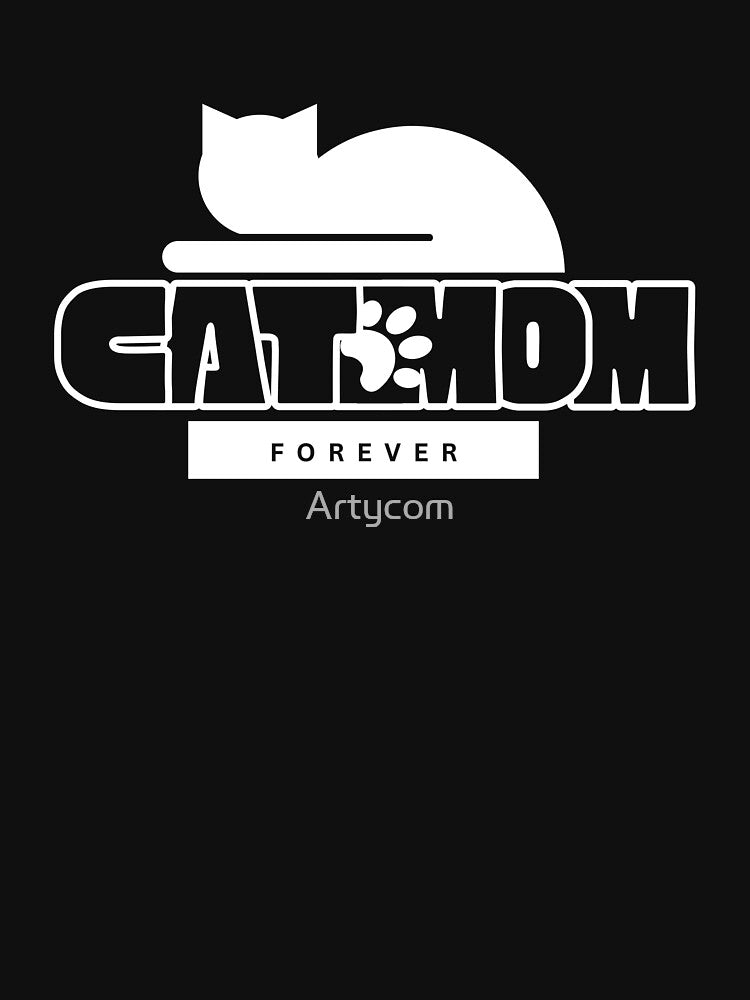 White Cat Mom Forever - Funny Cat Lover Gift by Artycom