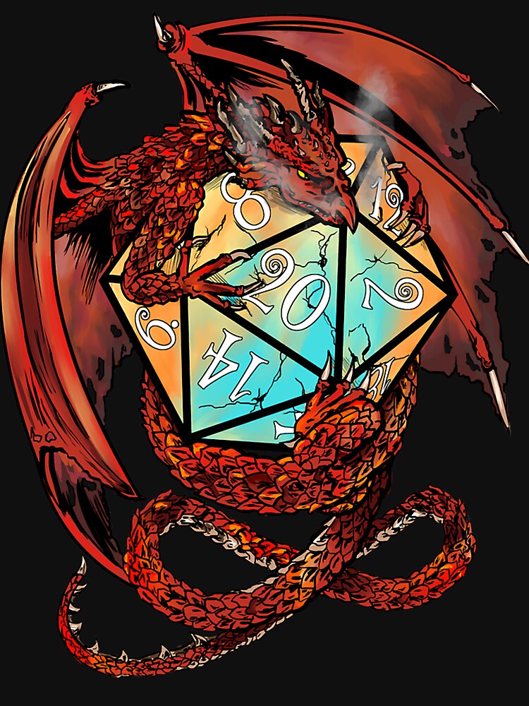Red Dragon Dice by EleaseMaltais