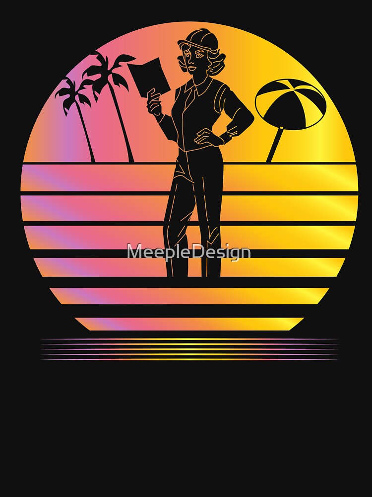 Welcome To Synthwave - Board Game Inspired Graphic - Tabletop Gaming  - BGG by MeepleDesign