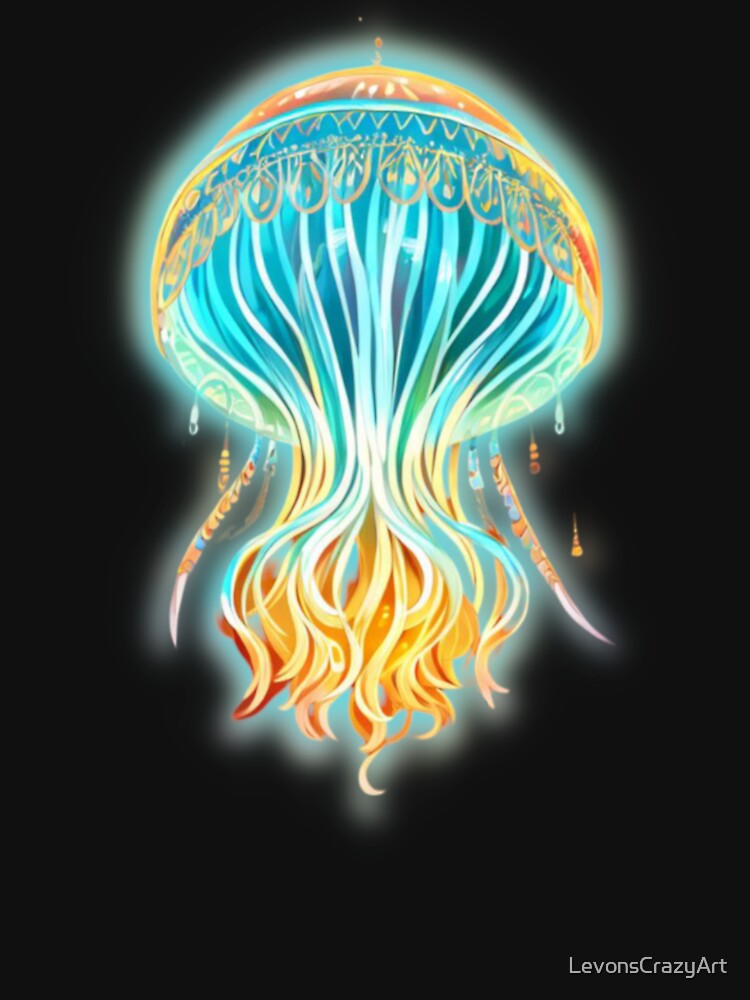 jellyfish glow by LevonsCrazyArt