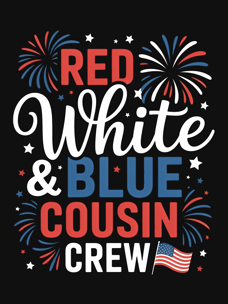 Red White and Blue Cousin Crew 4th of July Fireworks by TyraYoung