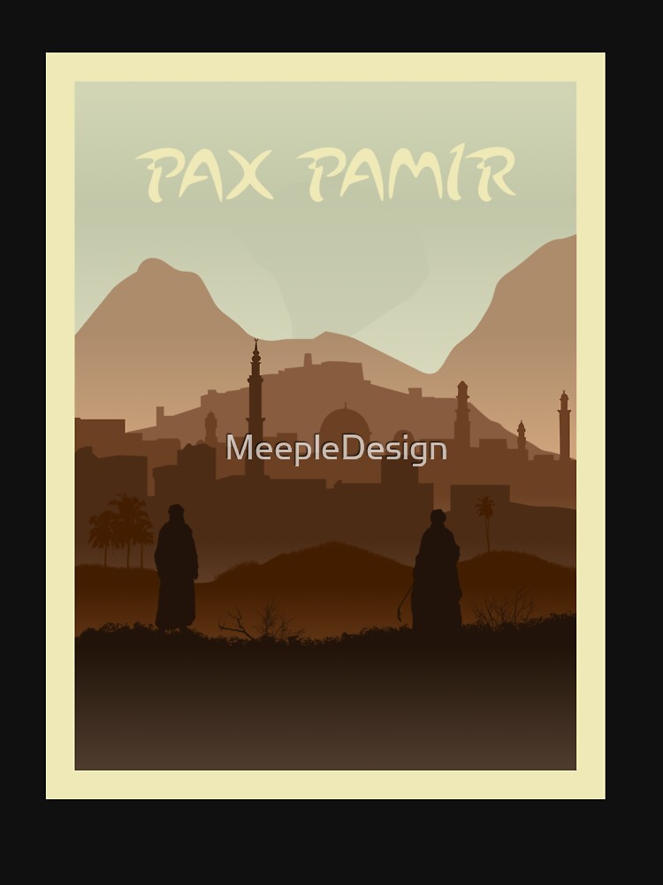 Pax Pamir - Board Games - Minimalist Travel Poster Style - Board Game Art by MeepleDesign