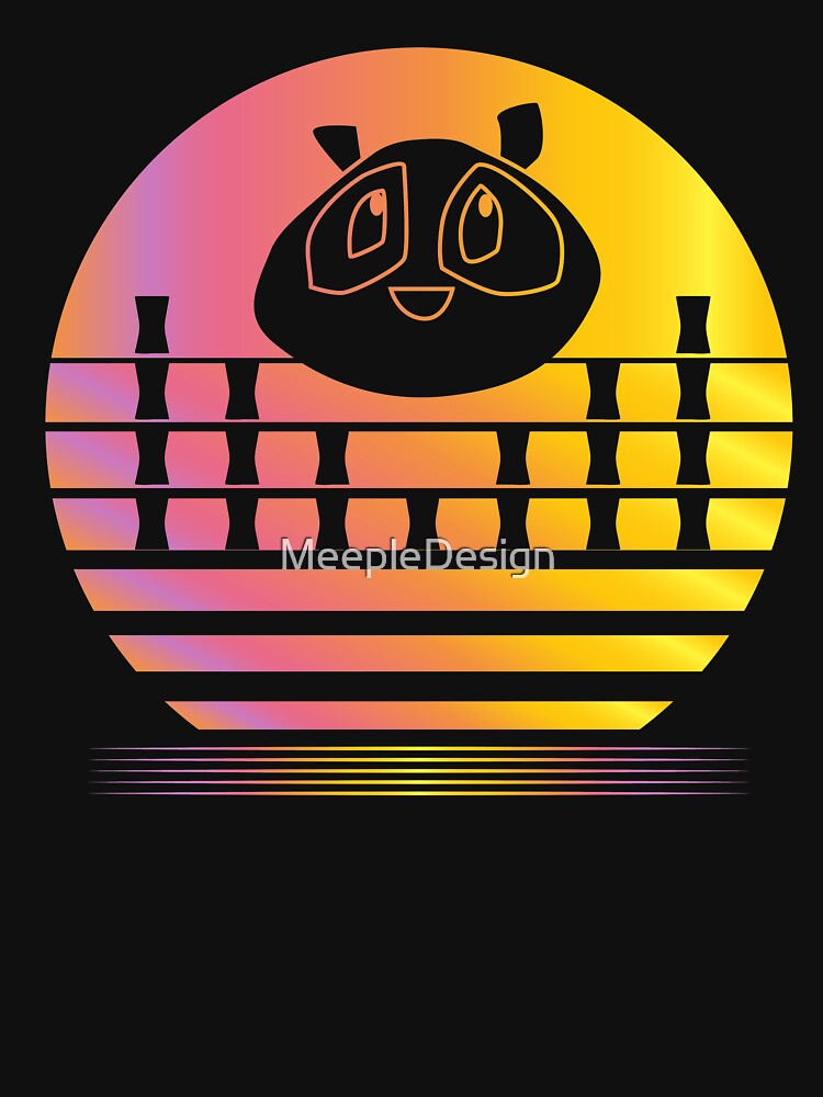 Takenoko Synthwave - Board Game Inspired Graphic - Tabletop Gaming  - BGG by MeepleDesign