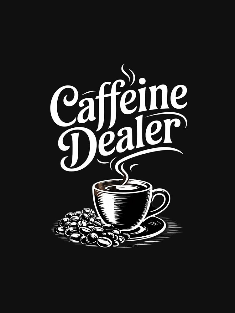 Caffeine Dealer - Espresso Coffee Bar Lover Barista by MythWoot
