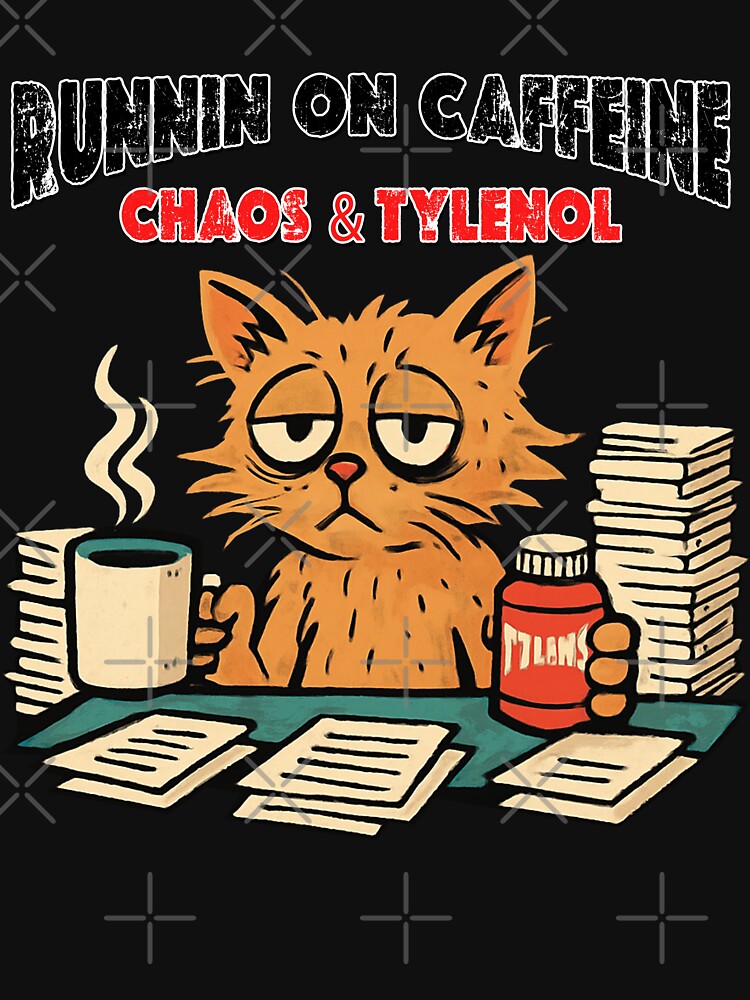 Running on caffeine chaos and Tylenol - Tylenol humor by Youngkev-arts