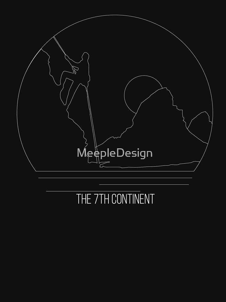 The 7th Continent Climber Minimalist Line Art - Board Game Inspired Graphic - Tabletop Gaming  - BGG by MeepleDesign