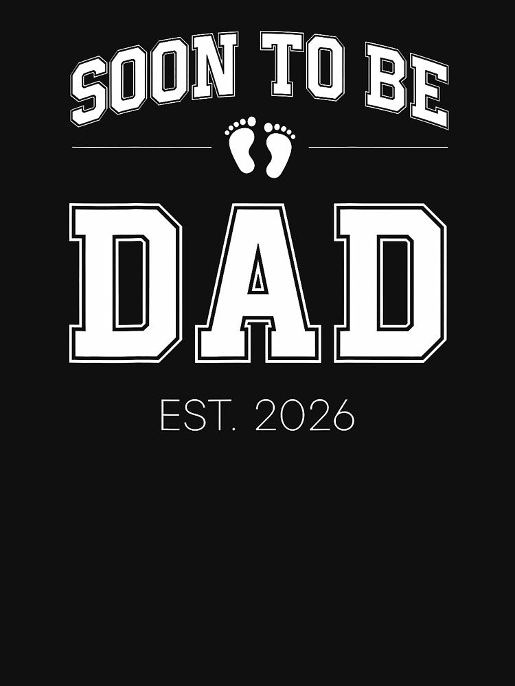 Soon To Be Dad Est 2026 Varsity First Time Daddy by GabrielaPeterse