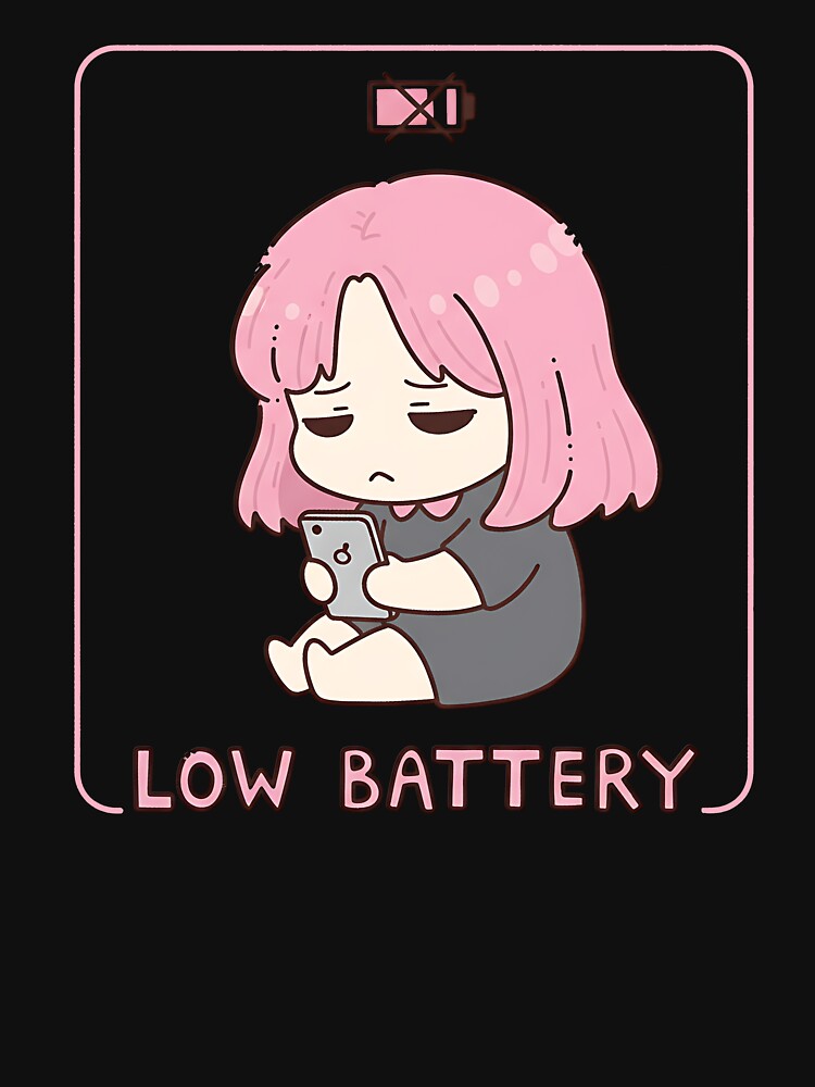 Low Battery Introvert Girl by MutedMoods