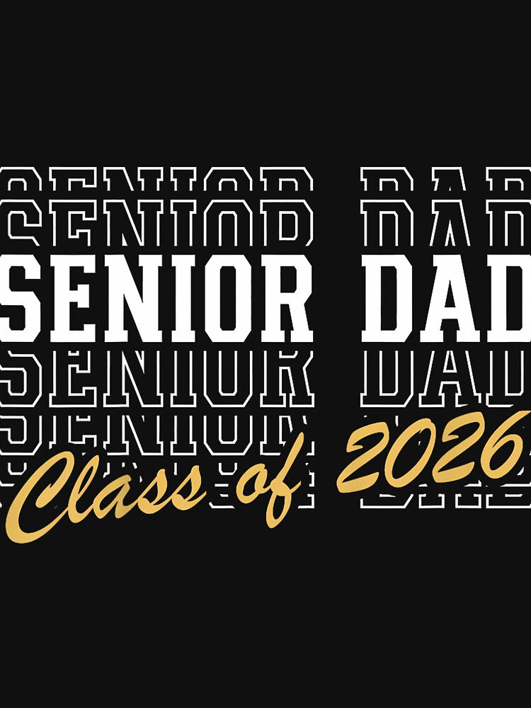 Senior Dad Class of 2026 Striped Graduate Father Graduation_2 by GreggRoss