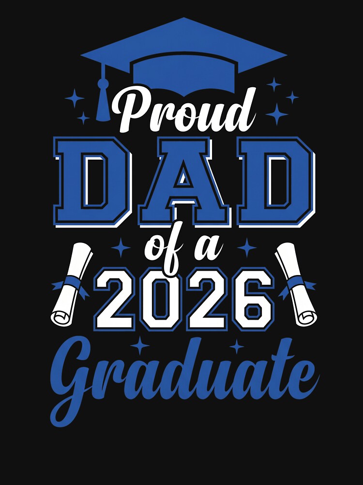 Proud Dad Of A 2026 Graduate Father Graduation by SofenArt