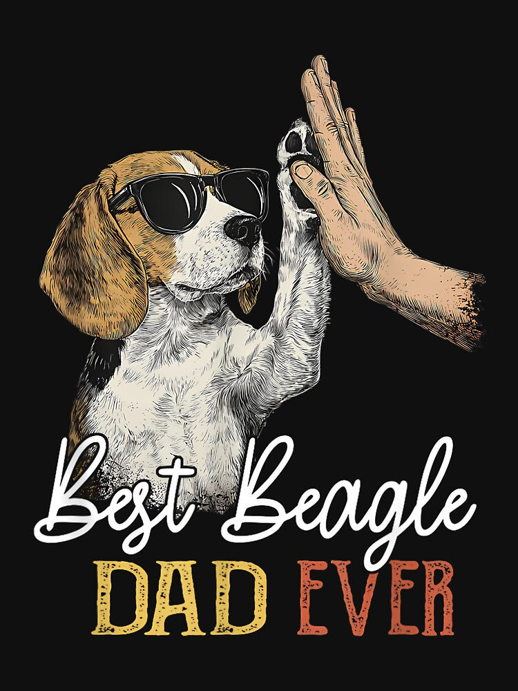 Best Beagle Dad Ever Men Daddy Dog Lover Fathers Day by KristineLi