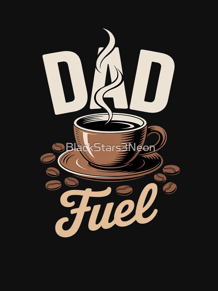 Coffee Dad Barista Father Humor by BlackStars3Neon