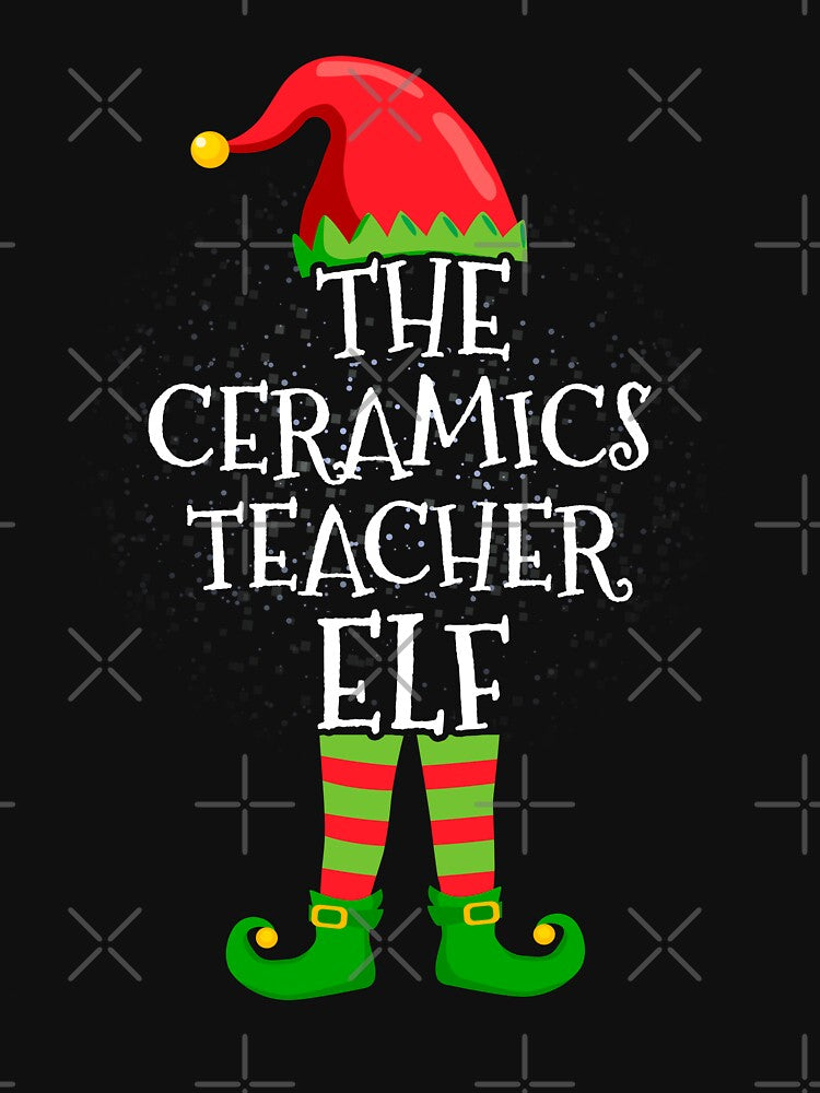 Ceramics Teacher Elf Family Matching Christmas Group by CosmoKitsch
