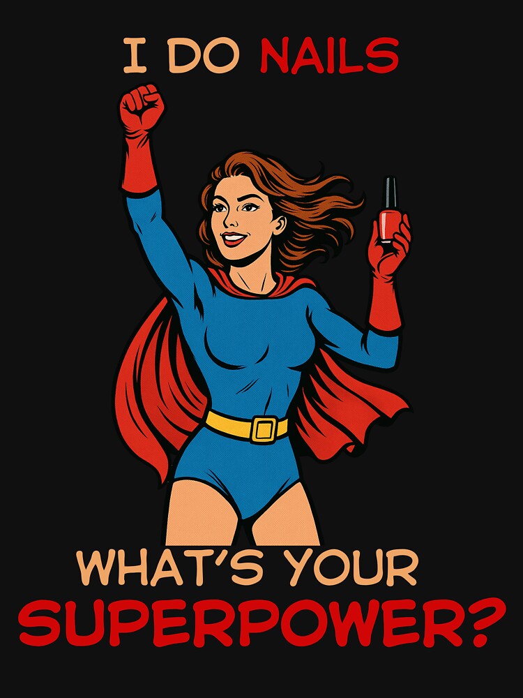 I Do Nails What's Your Superpower? Funny Gifts For Nail Technician by ItsLexyVibes
