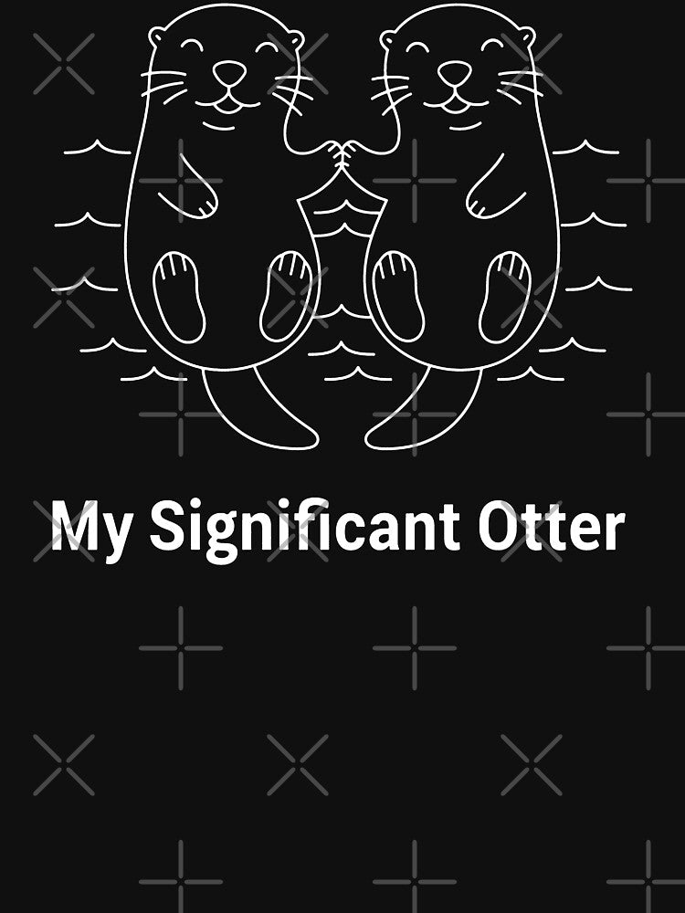 My Significant Otter - Cute Funny Animal Pun Valentine's Day Design by Axivra