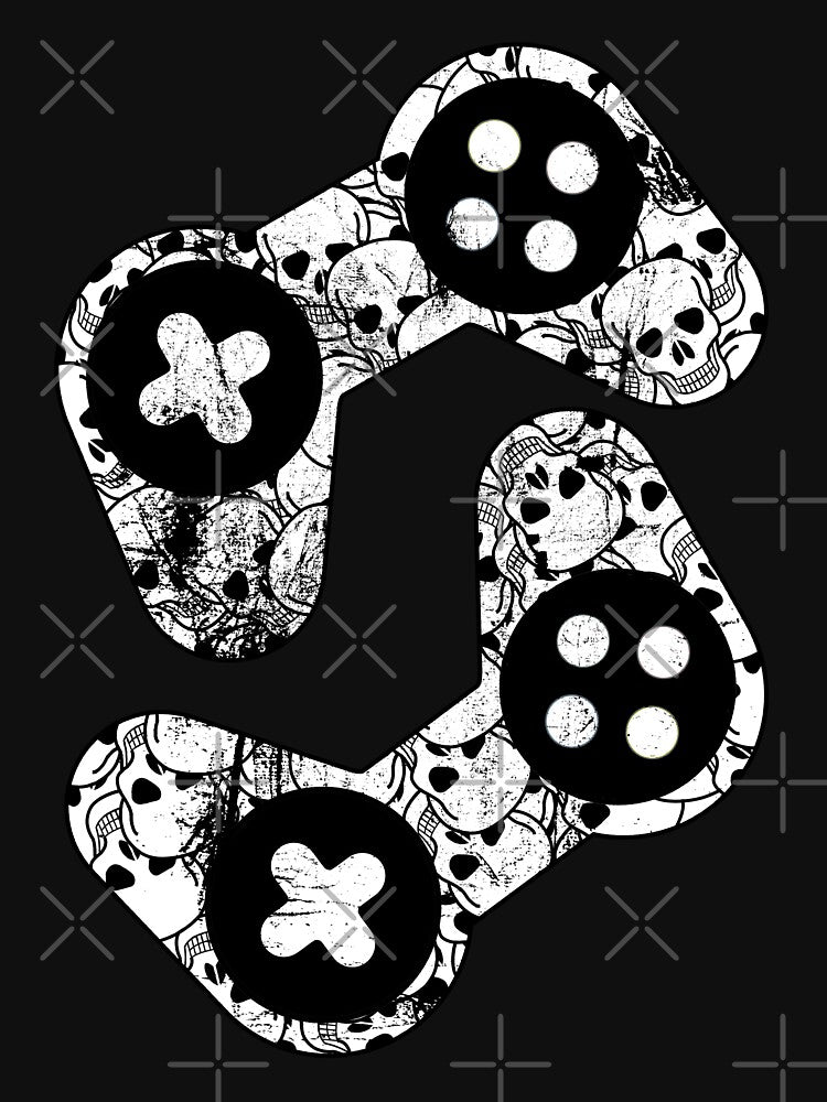 Gaming Controller Skulls, Gamer Gift by FNStuff