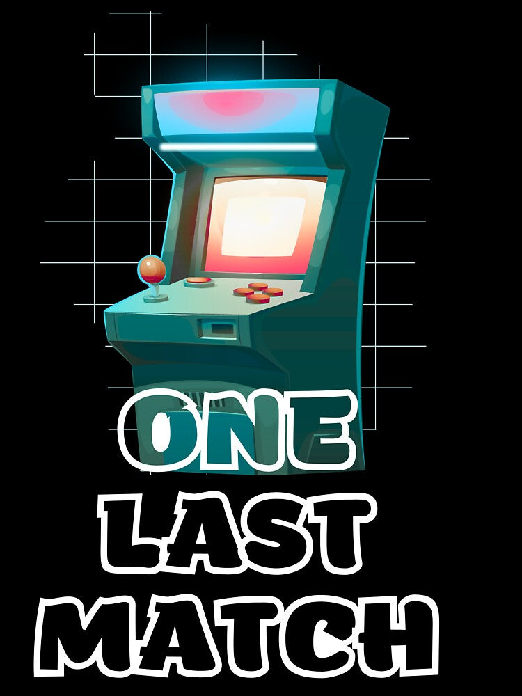 One Last Match – Retro Arcade Gaming Typography by PixelRageStudio