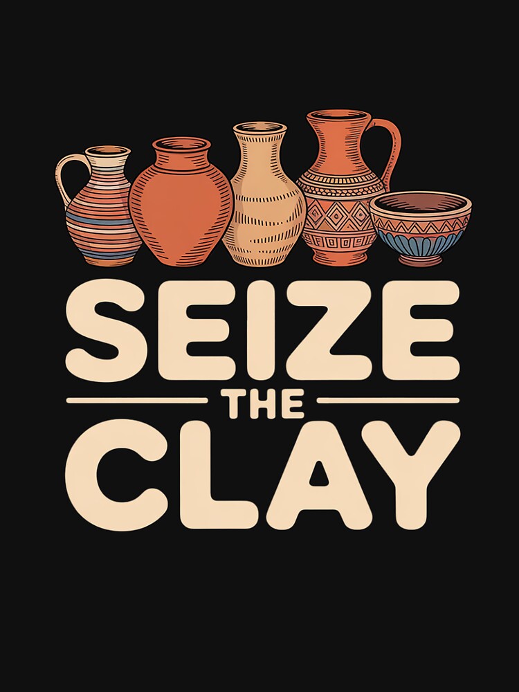 Pottery Ceramics Artist Seize The Clay Men Women Gift by ForestMmost
