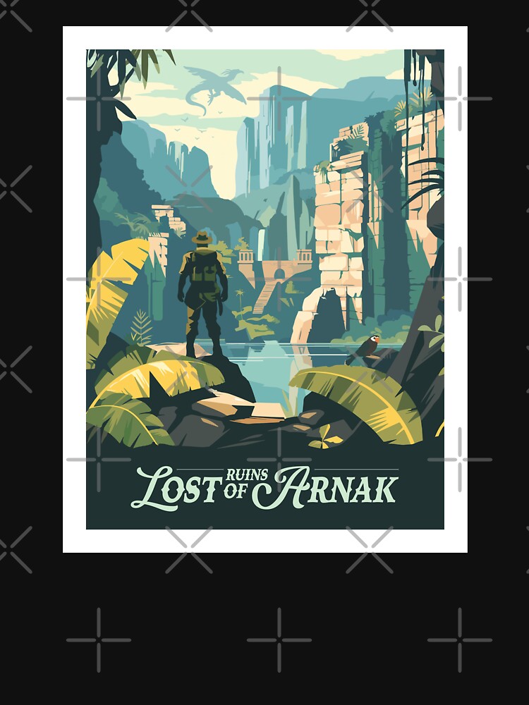 LOST RUINS OF ARNAK - Inspired Poster / Retro Board Game Poster / Wall Art Print / Fantasy, Board Game, RPG, DnD / Home Decor Gift Idea by RoleplayRealm