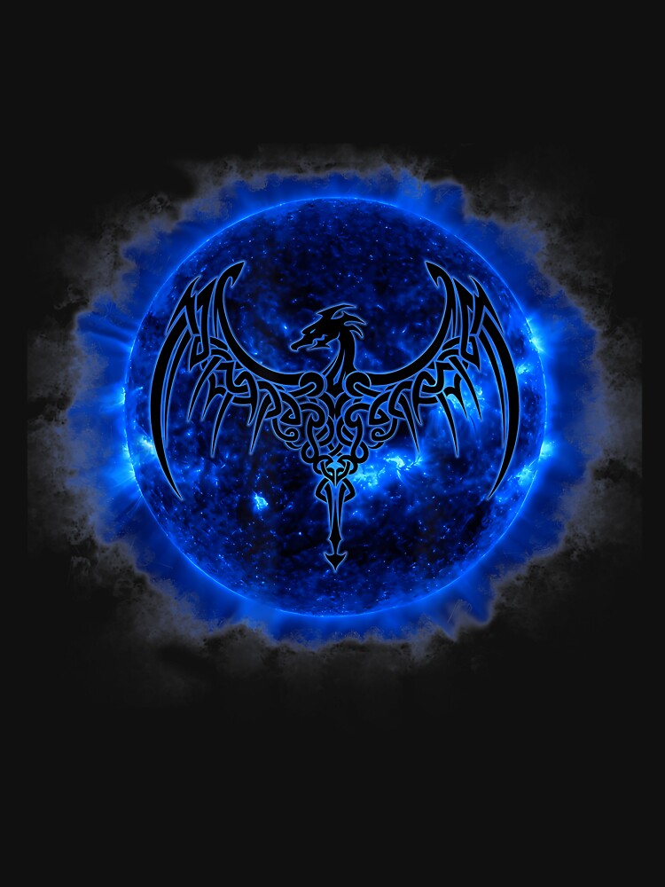 Celtic Dragon Blue Sun T Shirt Tattoo by GabrielaPeterse