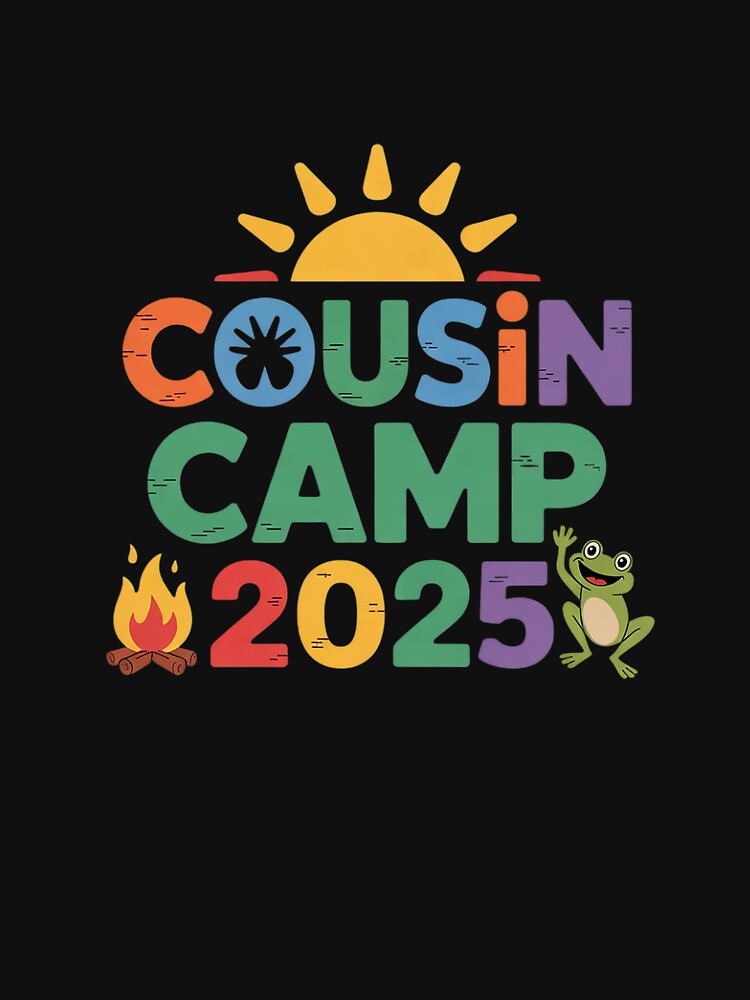 Womens Cousin Camp 2025 Family Vacation Summer Camping Crew by angolinnArt