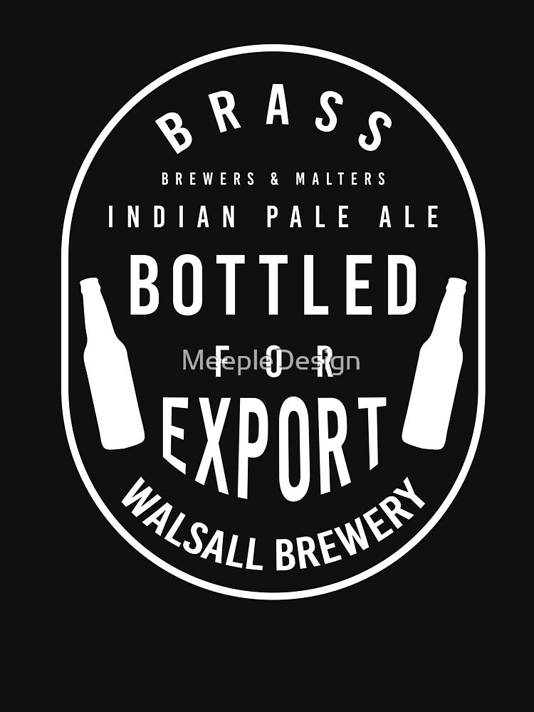 Brass Brewery Black and White - Board Game Inspired Graphic - Tabletop Gaming by MeepleDesign