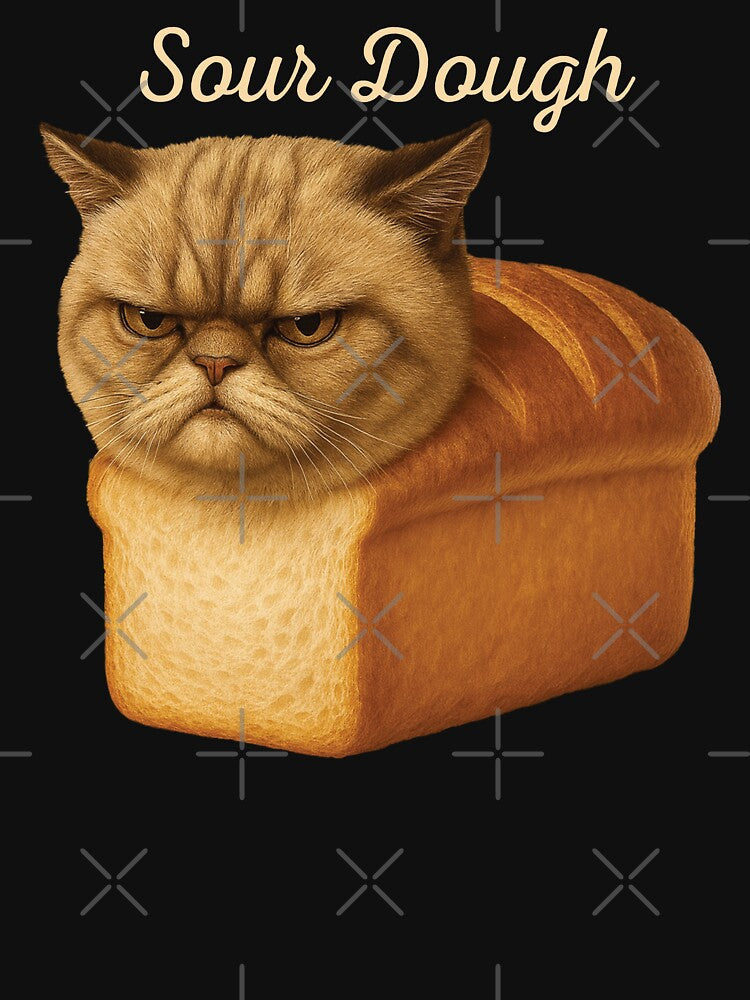 Funny Pure Bread Persian Cat Freshly Baked Sour Dough by d247