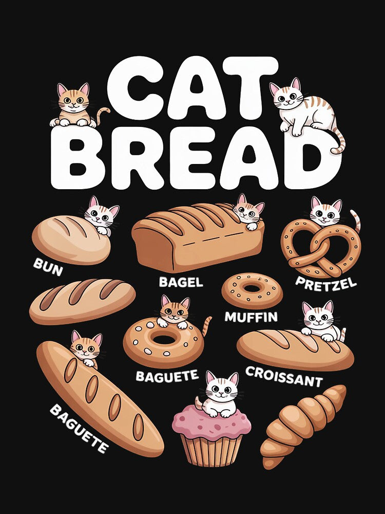 Cat Bread Foodie Kittten Pet Owner Loaf Lover Cat by LapFemile
