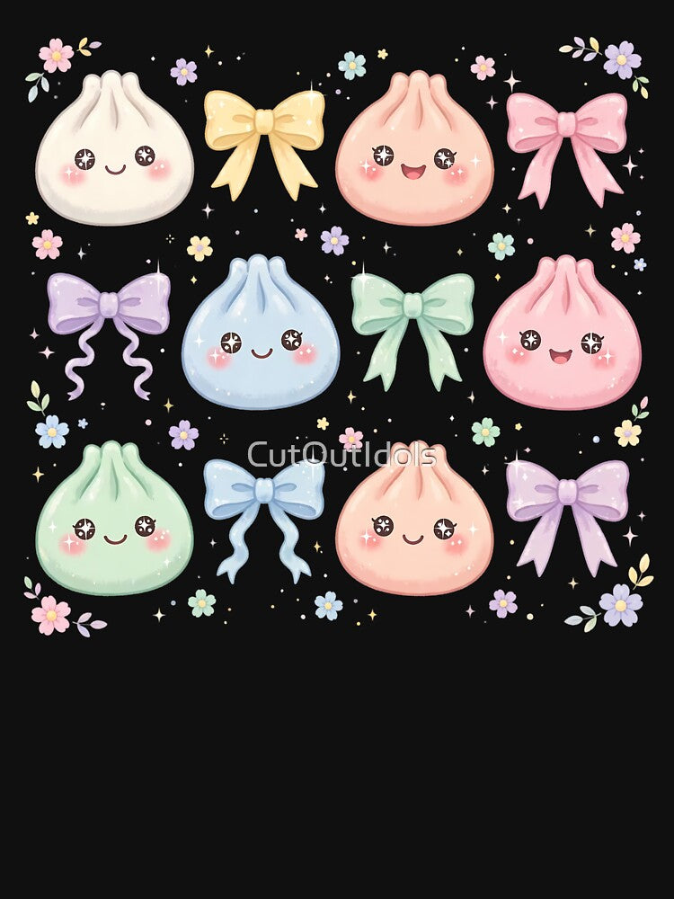 Kawaii Dumpling Cute Pastel Anime Dumpling Lovers | Adorable Bao Bun Foodie by CutOutIdols