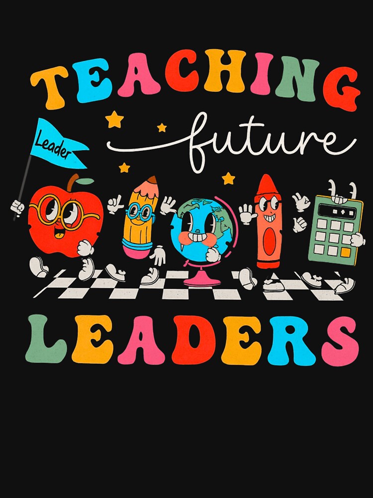 Teaching Future Leaders Colorful Teacher Classroom Art by flagylART