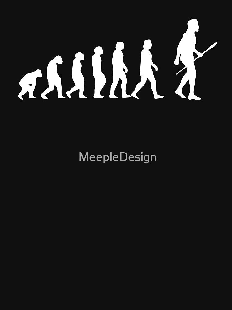 Stone Age Evolution - Board Game Inspired Graphic - Tabletop Gaming  - BGG by MeepleDesign