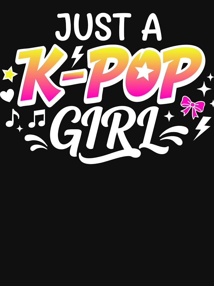 Just a K-Pop Girl - Y2K Retro Kpop Fangirl Design by Vanilla-Girl