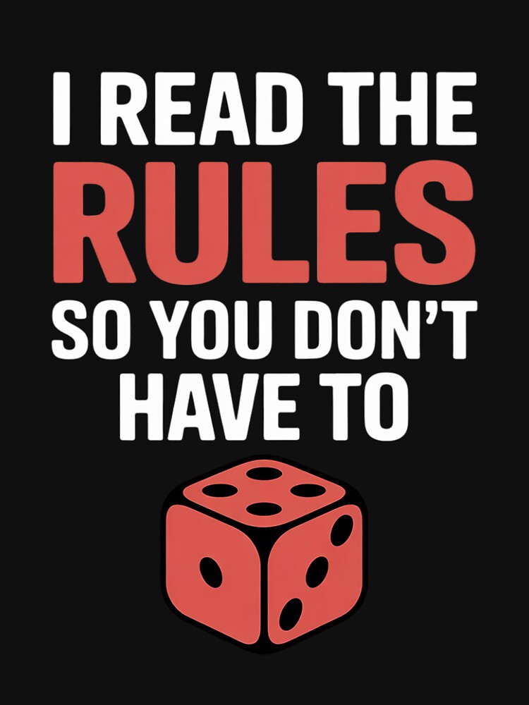 Tabletop Game Gamer Board I Read The Rules Gaming by PattonJillian