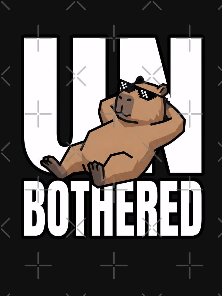 Unbothered Capybara Sunglasses Funny Animal Graphic by Fenay Designs