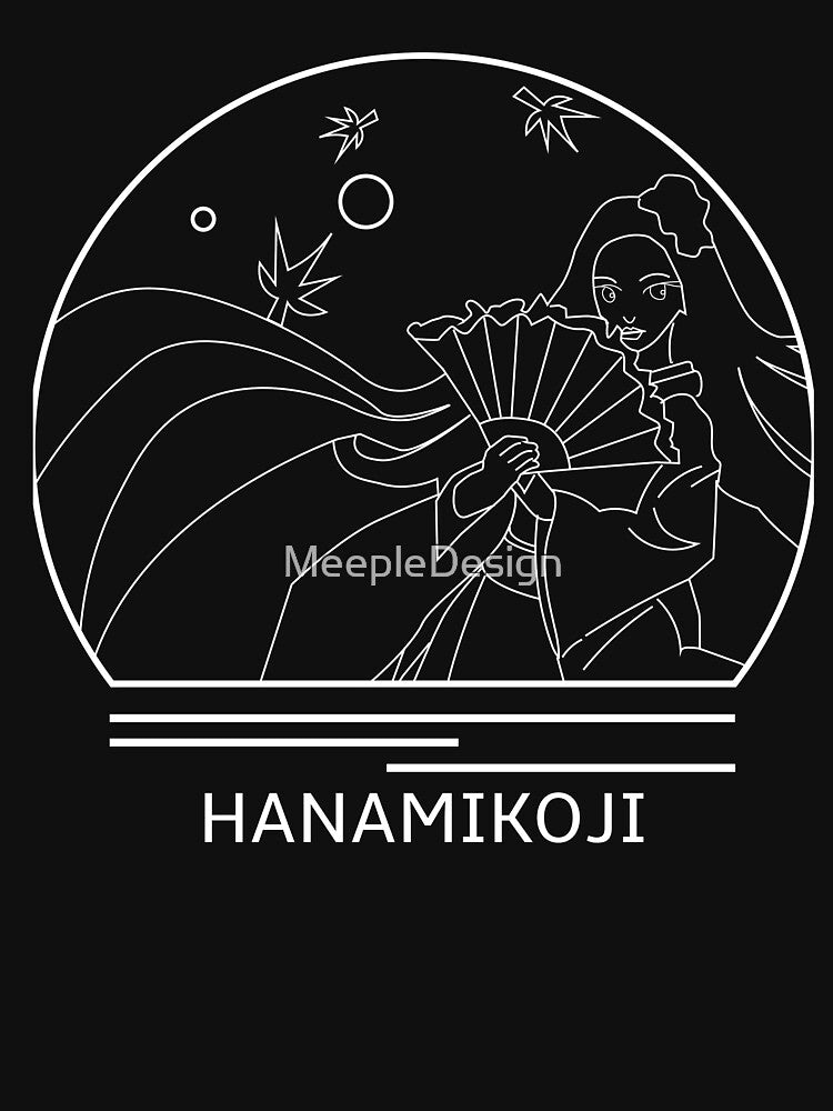 Hanamikoji Minimalist Line Drawing - Board Game Inspired Graphic - Tabletop Gaming  - BGG by MeepleDesign