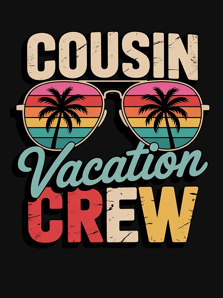 Cousin Crew Family Vacation Summer Vacation Beach Sunglasses Men Women Girls Kids by MelSurf