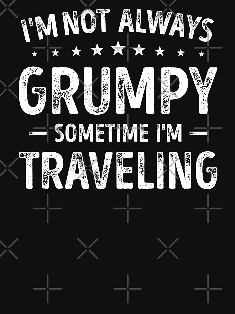 Grumpy Grandpa Funny Traveling by RareBunny