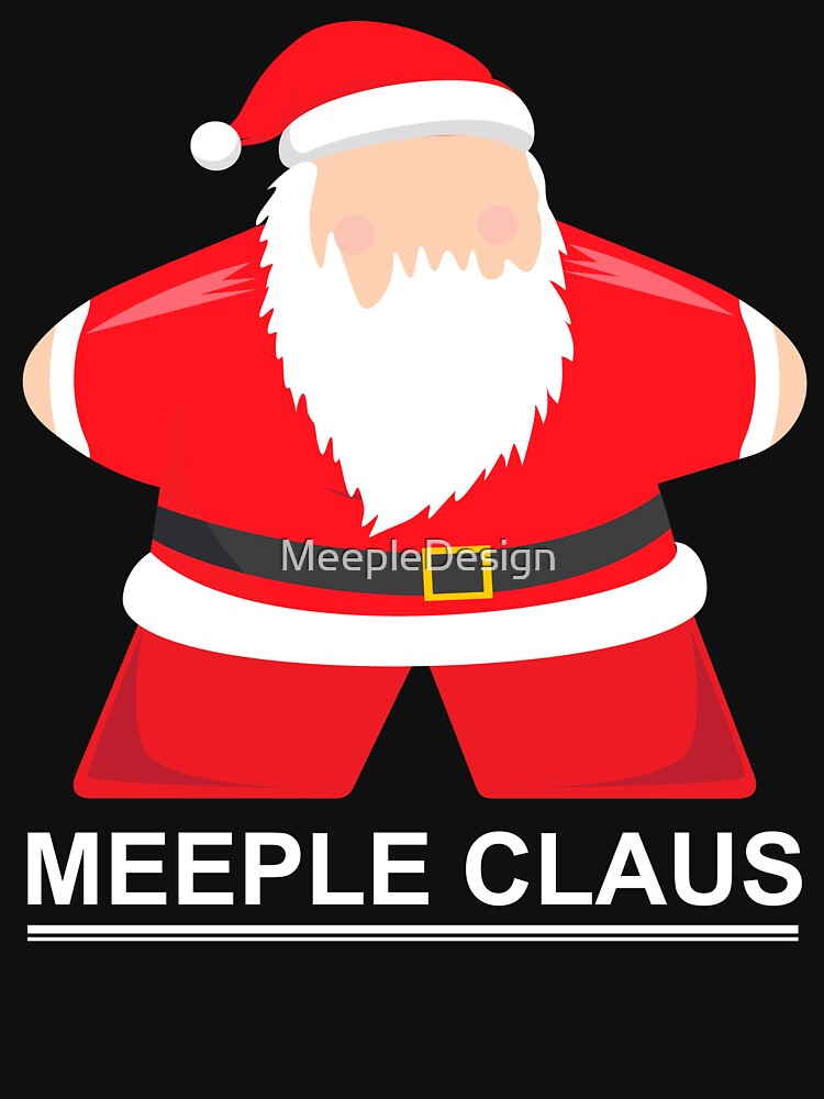 Christmas Board Game Meeple Claus (Red) - Board Games Design - Gaming Art by MeepleDesign