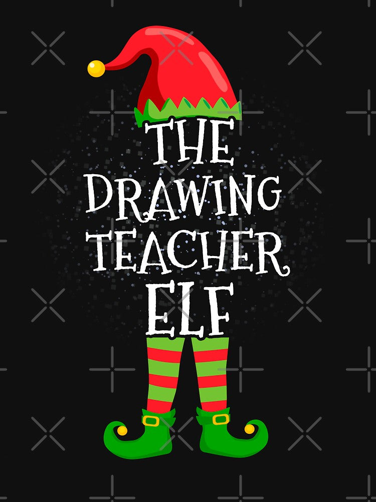 Drawing Teacher Elf Family Matching Christmas Group by CosmoKitsch