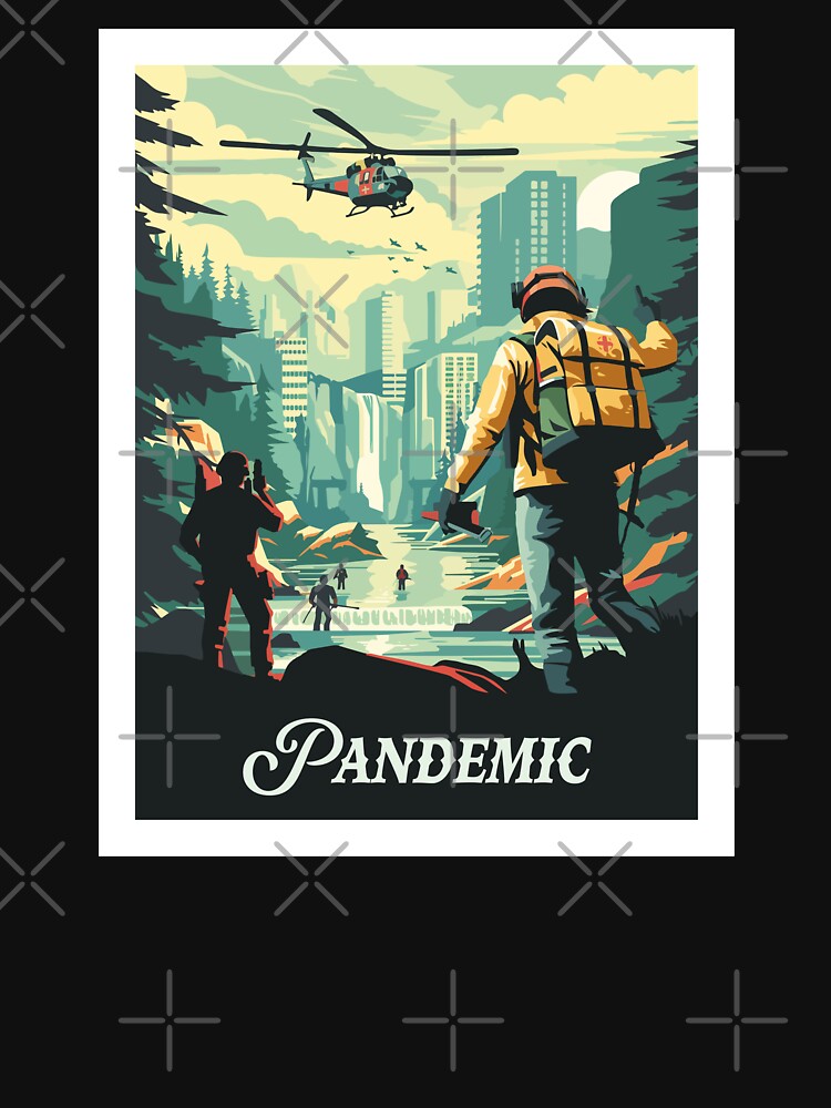 PANDEMIC - Poster Inspired by Pandemic / Retro Board Game Poster / Wall Art Print / Fantasy, Board Game, RPG, DnD / Home Decor Gift Idea by RoleplayRealm