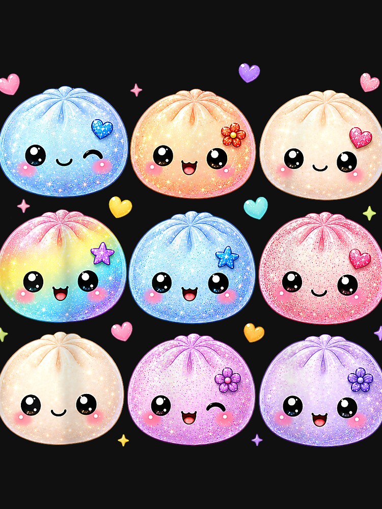 Cute Dumpling Kawaii Pastel Anime Dumpling Lovers Kids Girls by GreggRoss