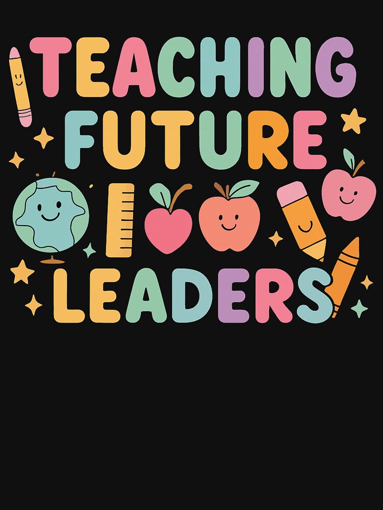 Teaching Future Leaders Cute Pastel Classroom Teacher Art by flagylART
