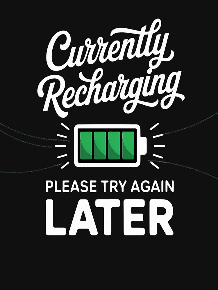 Currently Recharging Humor with Battery by orlodrake
