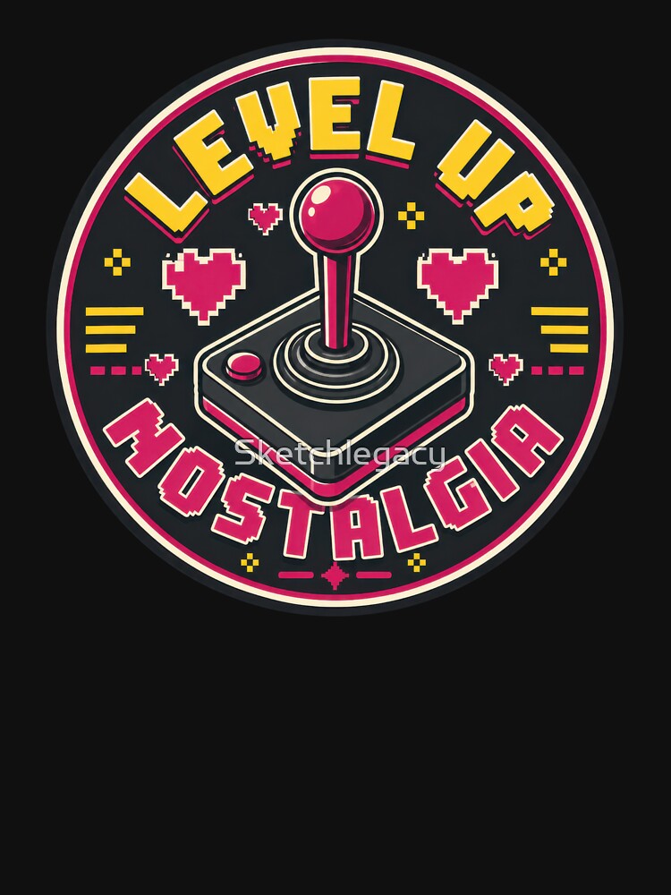 Arcade Level Up Joystick Gamer by Sketchlegacy