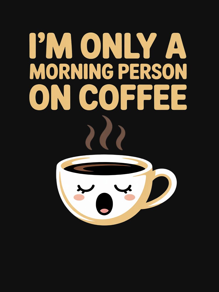 Morning Person On Coffee Barista Coffee Lover by ShelFisher